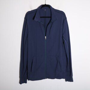 Lululemon Mens PrePost Jacket XL Deep Navy Full Zip Athletic Workout Casual